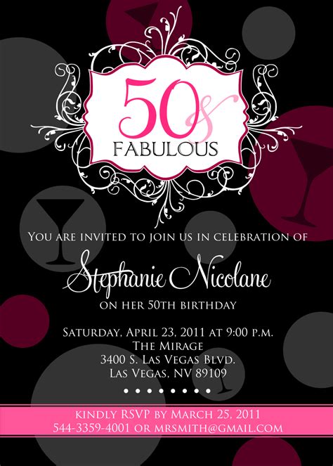 online 50th birthday invitations